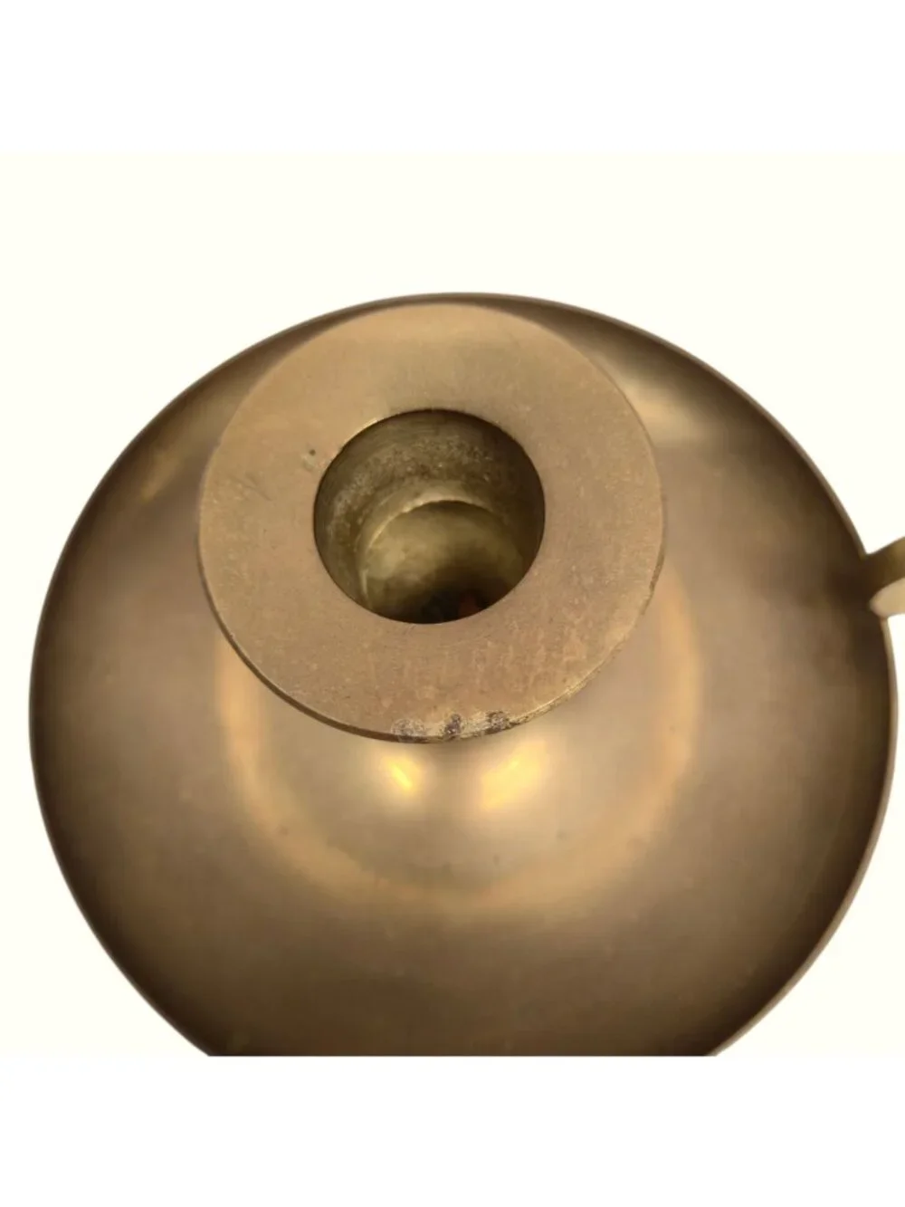 Vintage Brass Chamberstick Candle Holder Handle 8